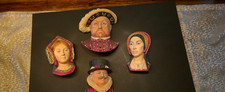 Bossons heads English chalkware collectibles - Set of 4 - Henry VIII and more picture