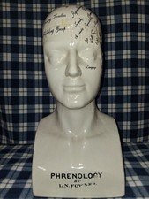 L.N Fowler Phrenology Head picture