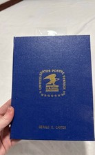 Vintage USPS US Bicentennial Presentation Folder Medal & 10c Stamp Block Carter picture