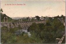 1909 PASADENA, California HAND-COLORED Postcard 