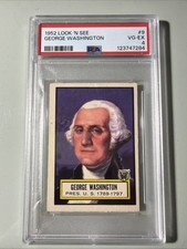 George Washington - 1952 Topps Look 'n See #9 picture