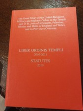 Liber Ordinis  Templi The Great Priory United Religious  Freemasonry masonic/516 picture