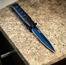 Classic Italian-Siletto Style, Switch/Spring Assist Blade, EDC Survival Tool picture