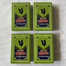 V Energy Drink x NZ Warriors NRL Team Playing Cards x4 Unopened Sealed Rare picture