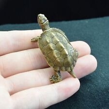 Vintage Brass Turtle Figurine Statue Home Ornaments Animal Figurines Gift picture
