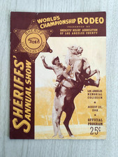 Vintage Sheriffs Annual Rodeo Show Championship Official Program 1948 Roy Rogers picture