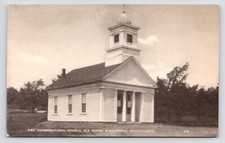 First Congregational Church Winchendon Massachusetts MA c1940s Postcard picture