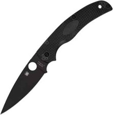 Spyderco Native Chief Black Blade Lightweight Plain Folding 4.02