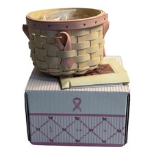 Longaberger Basket Pink Horizon of Hope Breast Cancer Awareness 2006 New in Box picture