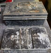 Antique 1930s Cash / Money Box , Complete With Interior Change Holder picture