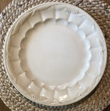 Antique Turner Goddard Ironstone Plate White Wheat Ceres Pattern 1870s England picture