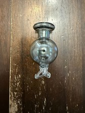 Glass Airflow Directional Twist Bowl Cap - Wide 25mm Black picture