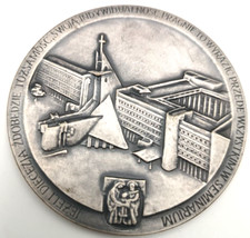 POPE JOHN PAUL II BIG MEDAL, CATHOLIC POLAND SEMINARY SZCZECIN CITY 1987 picture