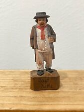 Vtg Anri Wood Carved Figurine Captain Cuttle from Charles Dickens Dombey and Son picture