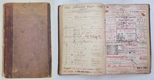 1894 antique SHERBROOKE HOUSE HOTEL quebec GUEST REGISTER LEDGER w ADS picture