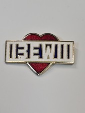 IBEW Local #11 Los Angeles CA Lapel Pin Red Heart picture