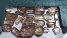 38 Grams (20 Pc’s) Natural Imperial Topaz Crystals From Katlang Mardan Pakistan picture