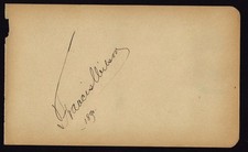 Francis Wilson Actor Autograph 1890 Baltimore John T Ford Family picture