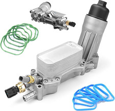 Upgraded Aluminum Engine Oil Filter Housing Kit with 3.6 Oil Cooler Adapter for picture