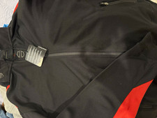 Harley-Davidson Genuine MotorClothes Black Jacket Outerwear, Orange Stripe picture
