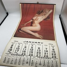 1955 Marilyn Monroe Nude Golden Dreams Calendar Complete Original PinUp Calendar picture