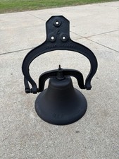 Chrystal Metal No. 2 Cast Iron Bell Antique Vintage Old Beautiful School Church picture