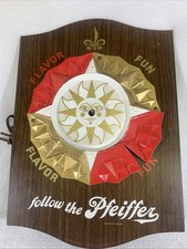 Vintage 1960’s Pfeiffer Beer “follow the Pfeiffer” Motion Sign “parts” picture