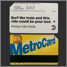 MTA NYC Iconic Subway MetroCard Collectible, Mint & Unused. picture