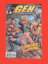 Gen-Active #1 2000 WildStorm J. Scott Campbell Superchick Smackdown Cover picture