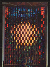 Pitkin pictorial postcard Art Coventry Cathedral Baptistry window Stained Glass picture