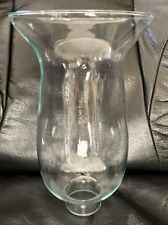 Vintage Clear Glass Hurricane candle LAMP Globe Shade Candle CHIMNEY 8