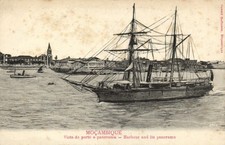 PC AFRICA MOZAMBIQUE HARBOUR AND ITS PANORAMA VINTAGE POSTCARD (b64161) picture
