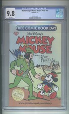 WALT DISNEY'S MICKEY MOUSE  FREE COMIC BOOK DAY   5/07  ~ CGC 9.8 ~ WP ~ FCBD picture