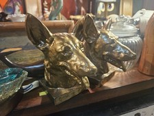 Vintage MCCLELLAND BARCLAY GERMAN SHEPHERD BUDDY SEEING EYE Book End Sculptures picture