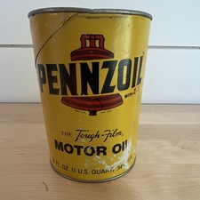 Pennzoil Z-7 Motor Oil 1 Quart Metal Can 32 fl oz SAE 10W HD picture
