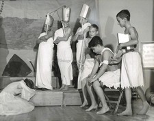 1955 Childrens Theater Performance Stage Costumes Photo 6X8 picture