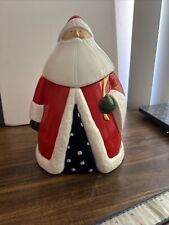 Vintage Christmas Santa Cookie Jar, Made In China From 1997 picture
