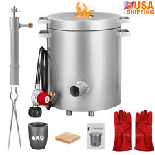 6KG Gas Melting Furnace Kit Propane Metal Copper Gold Silver with Gas Regulator picture