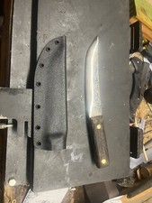 Hand Forged American Tanto Neck Knife picture
