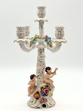 Stunning Vintage Dresden West Germany Fine Porcelain Five Branches Candelabra picture