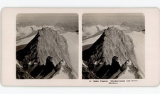 Austria, Hohe Tauern, Glockner Wall, Grossglockner, vintage stereo, ca.1910 A picture