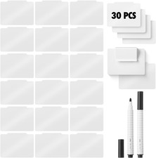 - Basket Labels Clip on Set | 30 Pcs Clip on Labels for Storage Bins picture