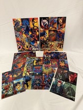 Vintage 1994 1995 Marvel Uncut Card Promo Sheet Lot X-Men Wolverine Spider-Man + picture