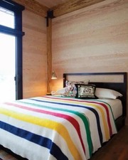 HBC Hudson’s Bay Multistripe Queen Point Wool Blanket – Made in England – New | picture