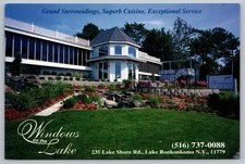 Lake Ronkonkoma NY Windows on Lake Vintage Wedding Long Island New York Postcard picture