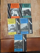 Locomotive Engineers Journal Magazine Lot Of 5 1934 1935 1939 1941 1945 picture