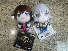 Kingdom Hearts Mascot Plush Toy Doll Sora Riku Furyu Set Of 2 USA Seller picture