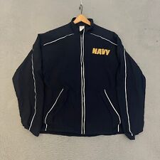 US Navy Jacket Mens Size Small Blue Nylon picture