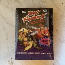 1993 Topps STREET FIGHTER II Trading Cards SEALED BOX NEW picture