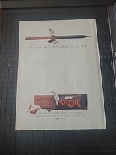 Hershey's Skor Candy Bar Vintage Print Ad 1988 8x11 Great To Frame  picture